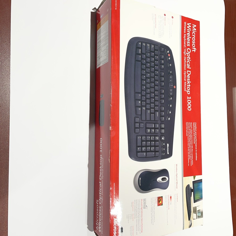 Microsoft Wireless Optical Desktop 1000 Keyboard & Mouse New, unused OPEN BOX