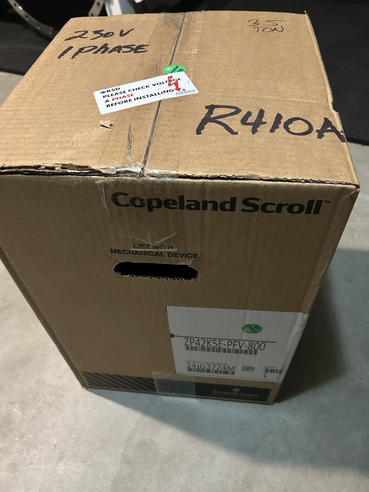 copeland scroll compressor ZP42K5E-PFV-800