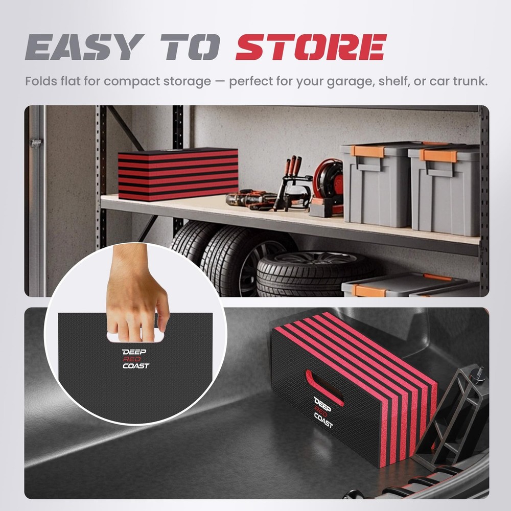 Foldable EVA Utility Mat with Handle & Strap, 47" × 15.8" High Density EVA