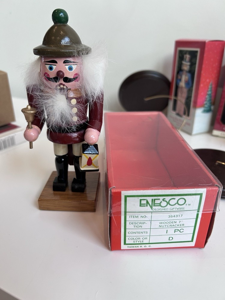 Enesco 7" Wood Nutcracker With Lantern & Bell