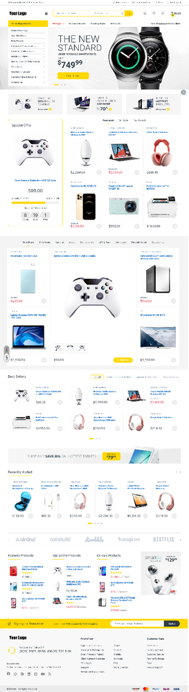 Electronics Store Website Design with Free 5GB VPS Web Hosting