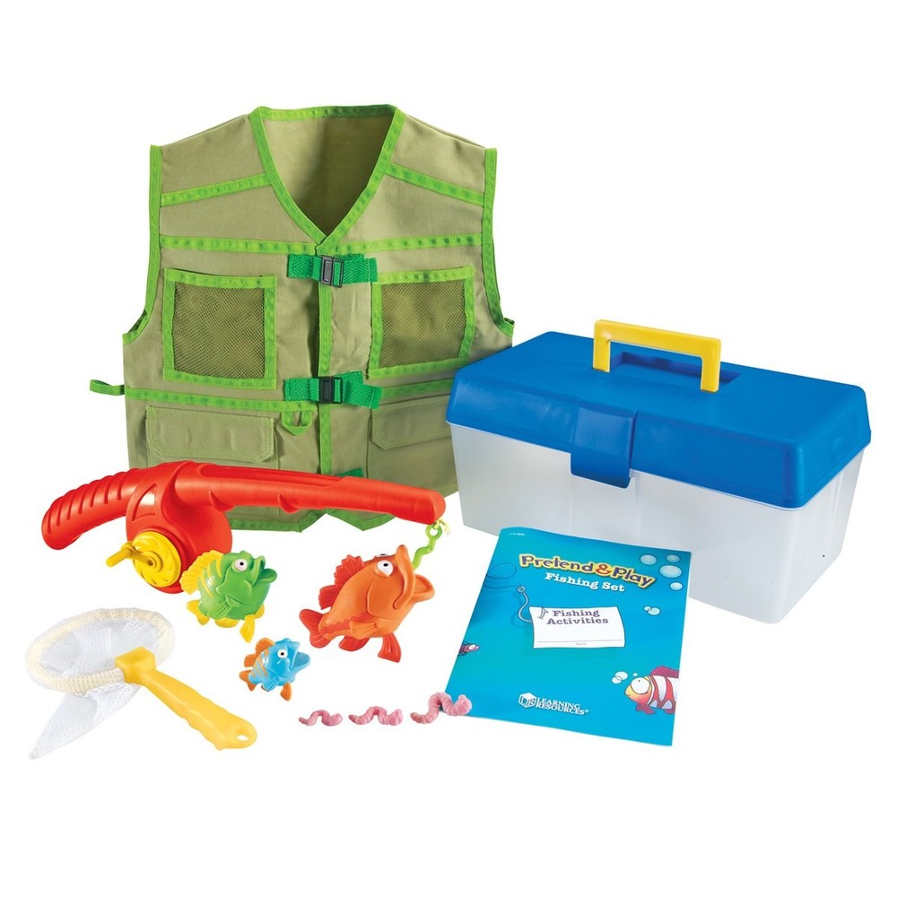 Learning Resources Pretend and Play Fishing Set - 10 Pieces
