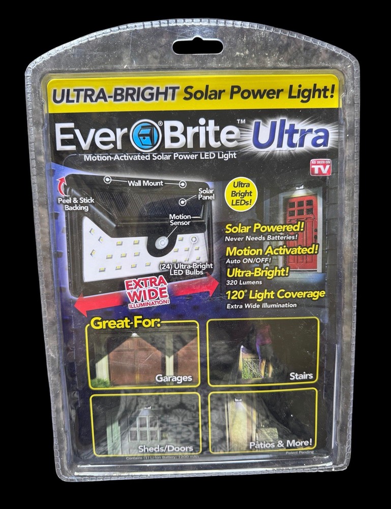 Ontel Ever Brite Flood Light - Black (261791)