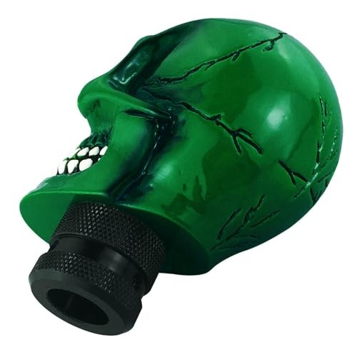 Skull Shift Knob Car Gear Shifer Knobs Unique Stick Shifting Handle Green