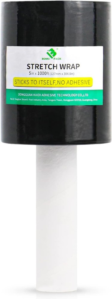 BOMEI PA1 Roll Industrial Bla Mini Stretch Wrap Roll with Handle x