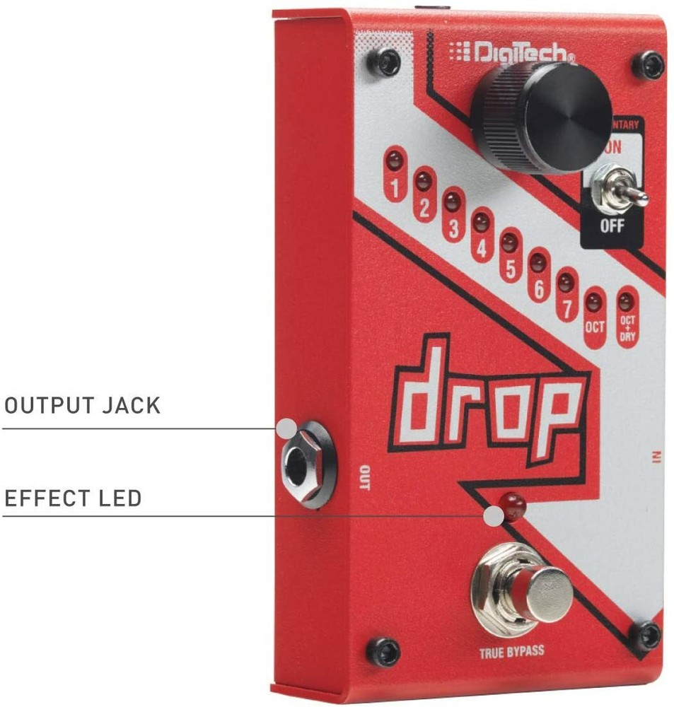 Digitech DROP Compact Polyphonic Drop Tune Pitch-Shifter w/ Tracking NEW