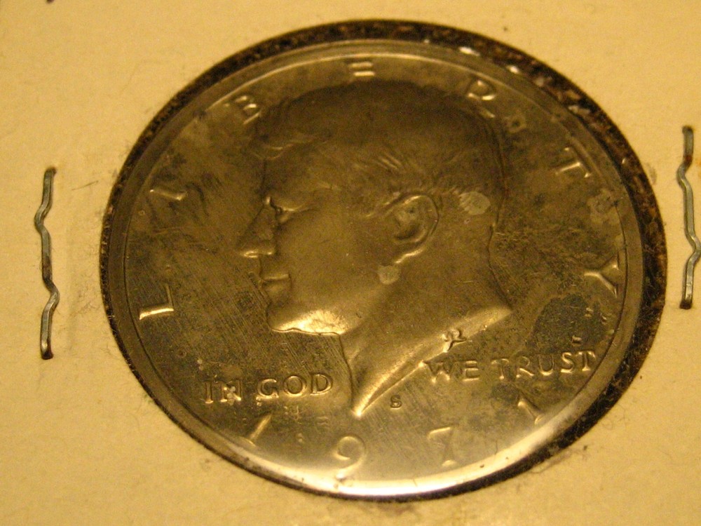 1971-S PROOF Kennedy Head Half Dollar Toned