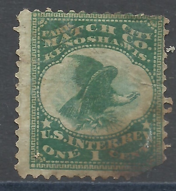 Private Die Match Stamp RO142 Park City  Match Co.  1 cent