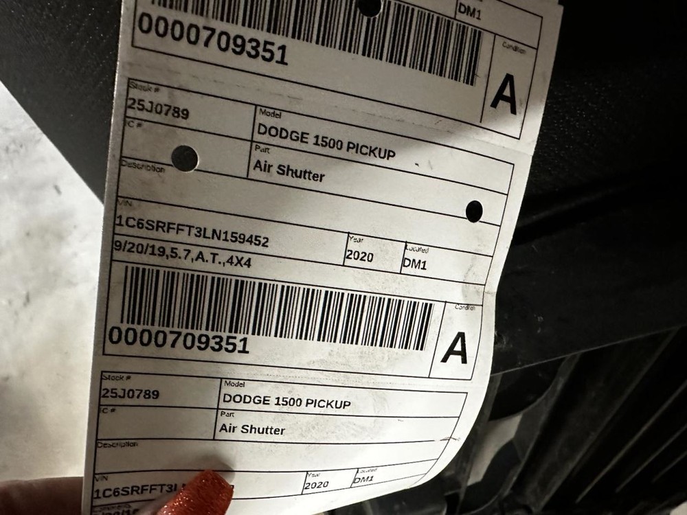 TDODR1500 2020 Air Shutter 2106647