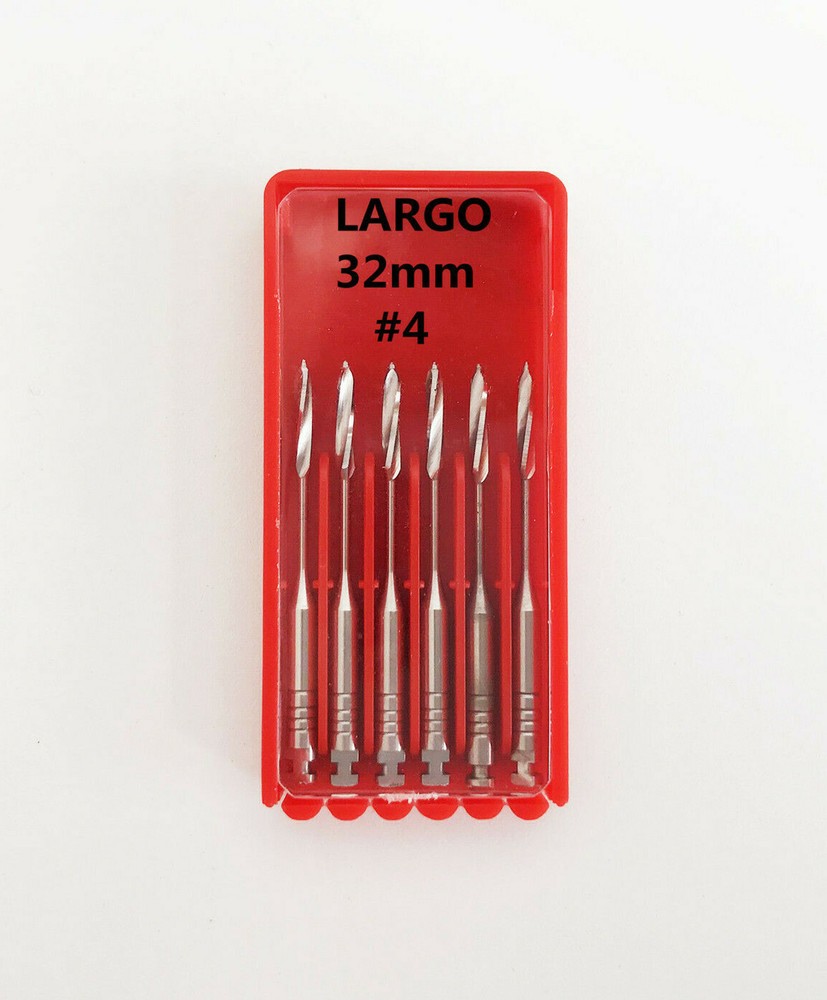 10Pack Dental Glidden Drills Endo Root Canal Engine Use File Drill 32mm 4# LARGO