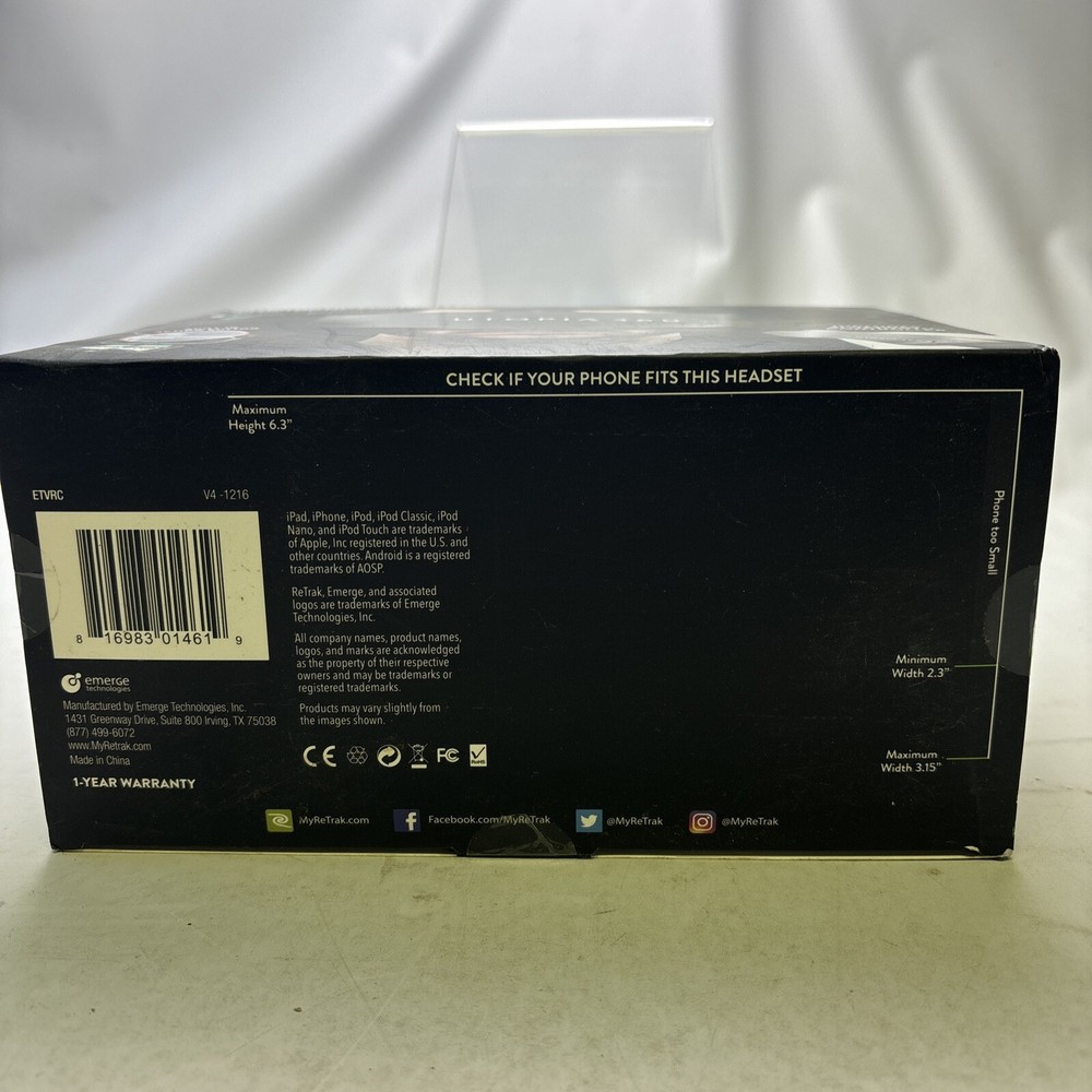 Utopia 360 Virtual Reality 3D Headset Unopened