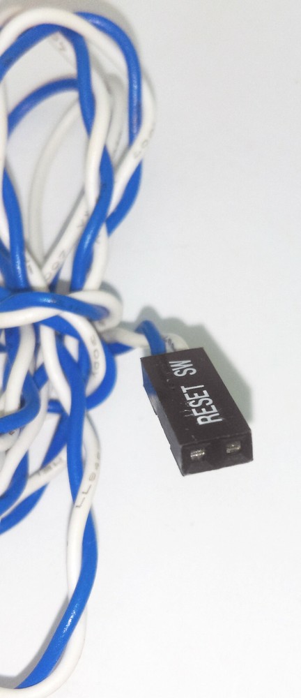 Lot 2: 24" Front Panel Reset ON/OFF Switch Control Cable to Motherboard Case PC