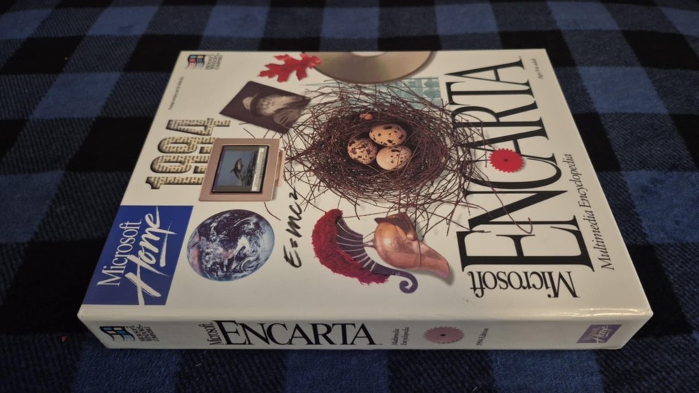 MICROSOFT ENCARTA 1994 Multimedia Encyclopedia CD-ROM Big Box