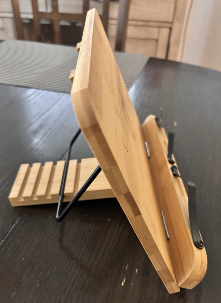 Weight Watchers Bamboo Adjustable Book Holder New