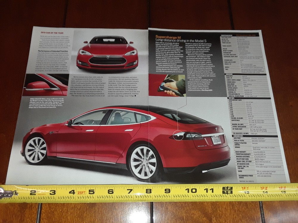 2013 TESLA MODEL S ORIGINAL ARTICLE