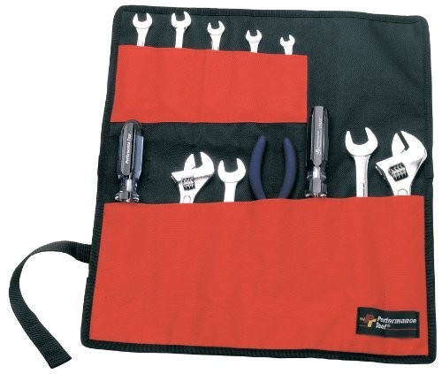 Performance Tool W88990 12 Pocket Roll Up Tool Pouch