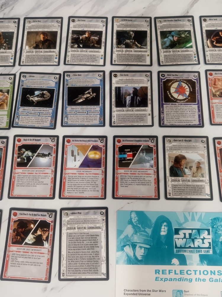 Star Wars CCG Reflections II Complete No Foils Includes Checklist