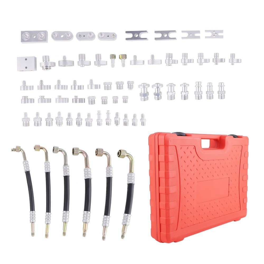 56x Auto Air Conditioning condenser Leak Detector Detection Fitting Tool Kit