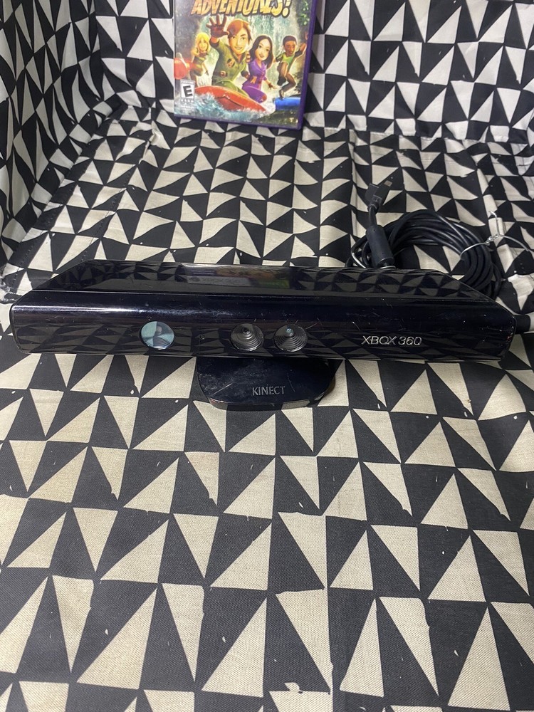 Microsoft Xbox 360 Kinect Motion Sensor Bar Black & Kinect Adventures Bundle