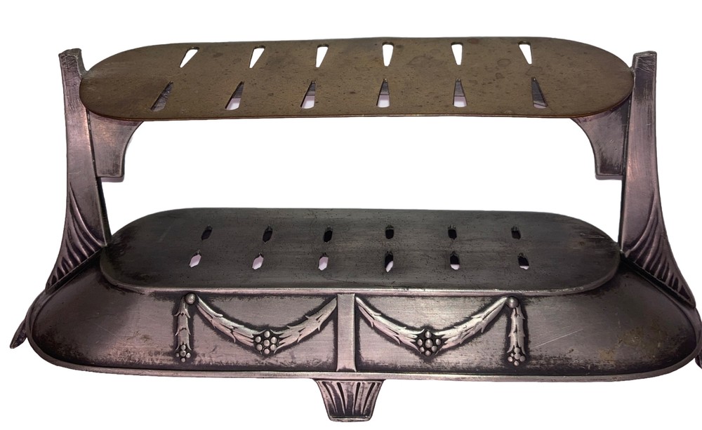 Ild British Antique silver knife holder Table stand with Markings