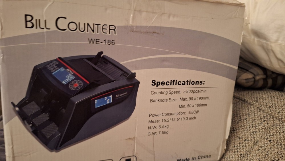 Working WETOLS Money Counter Machine. Tested