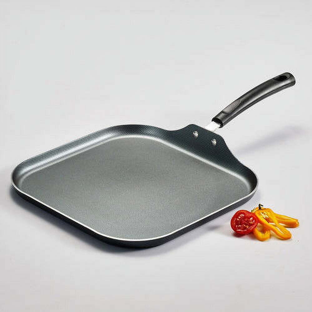11" Non-Stick Aluminum Square Griddle Lightweight Riveted Handle Kitchen Cooking