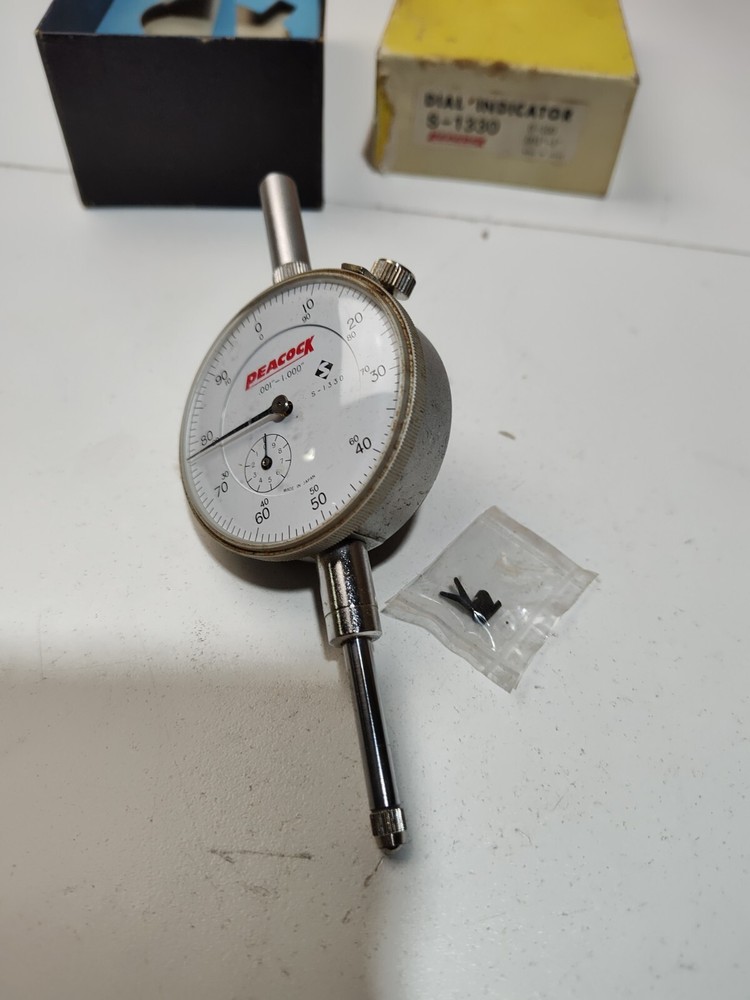Vintage Peacock Dial Test Indicator, 0-1" Range, .001" - Marked D86997