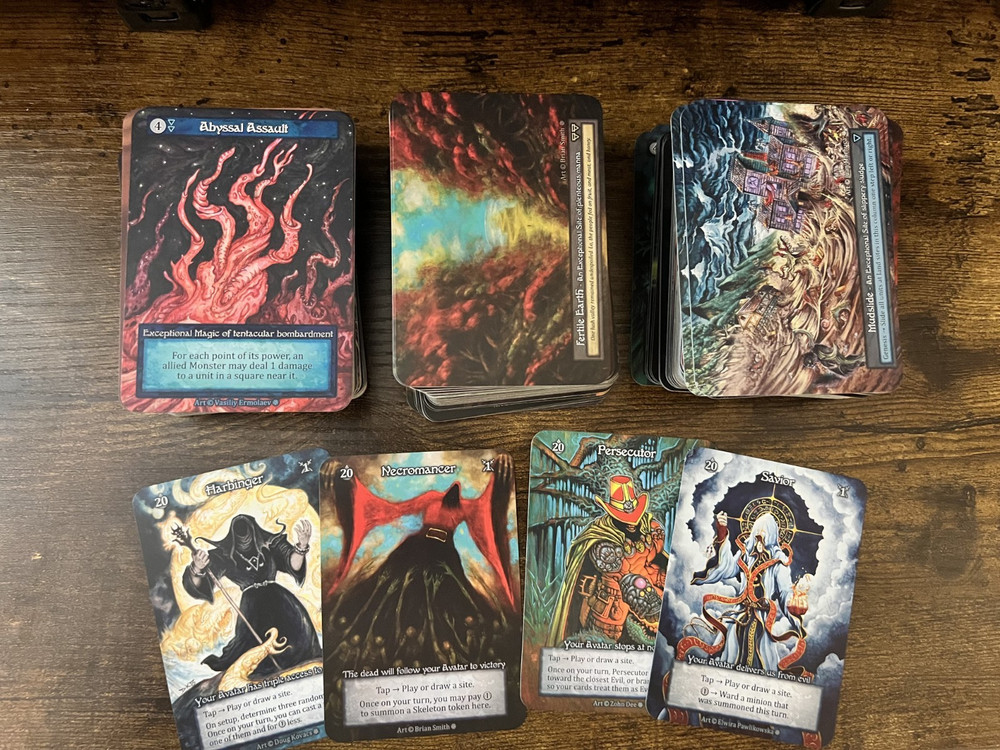 Sorcery TCG: Contested Realm Gothic Exceptional Play Set Plus Avatars