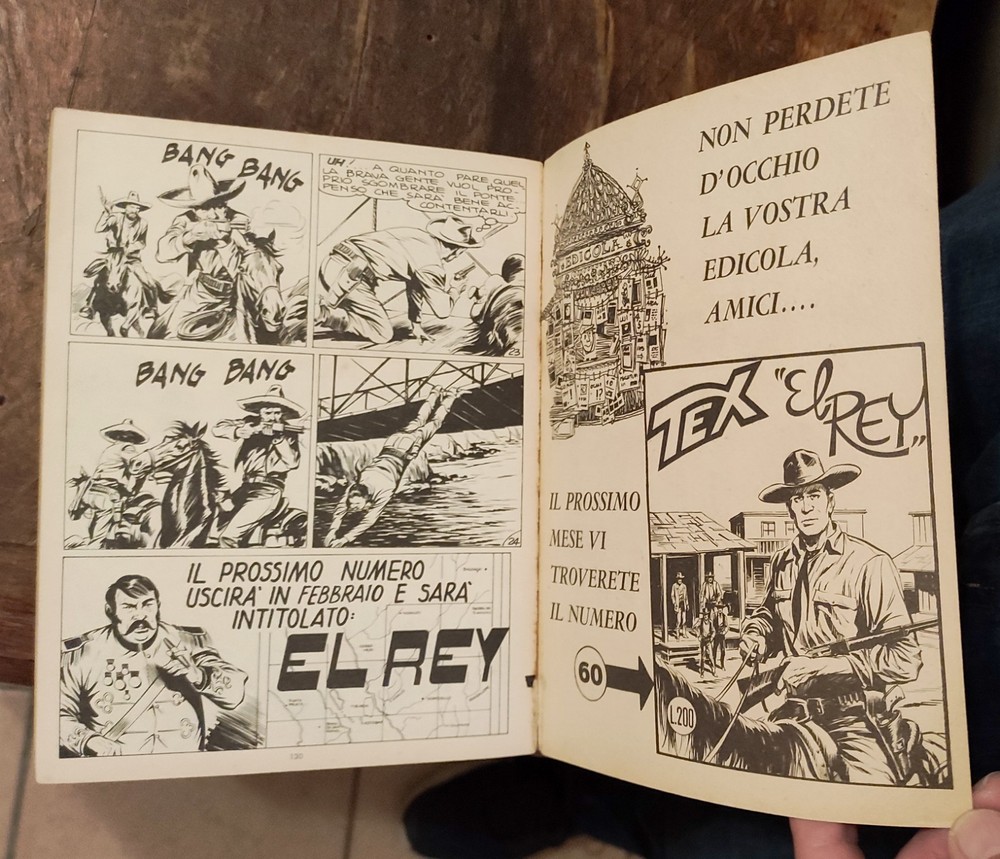 TEX Comic No. 59 DUEL AT DAWN 1969 Three Stars Bonelli Read Description