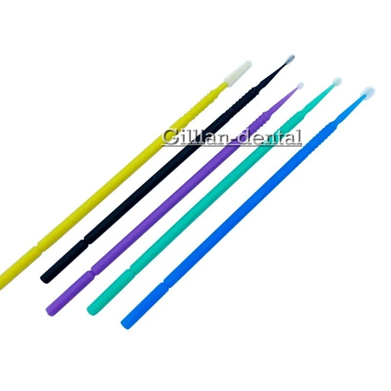 Dental Microbrush Disposable Micro Applicator Brush Bendable Soft Brush Tips
