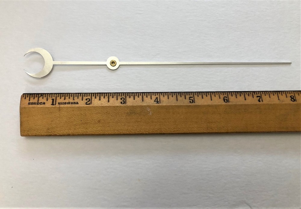 Glo-Dial Neon Clock Crescent Moon Second Hand--2-56 Thread Bushing (NOS)