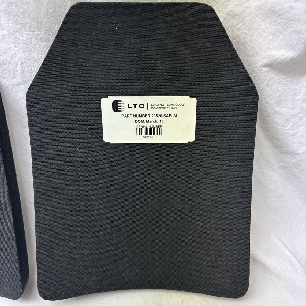 LTC 23526 3+ Super Lightweight Armor Plate Medium Front Large Back
