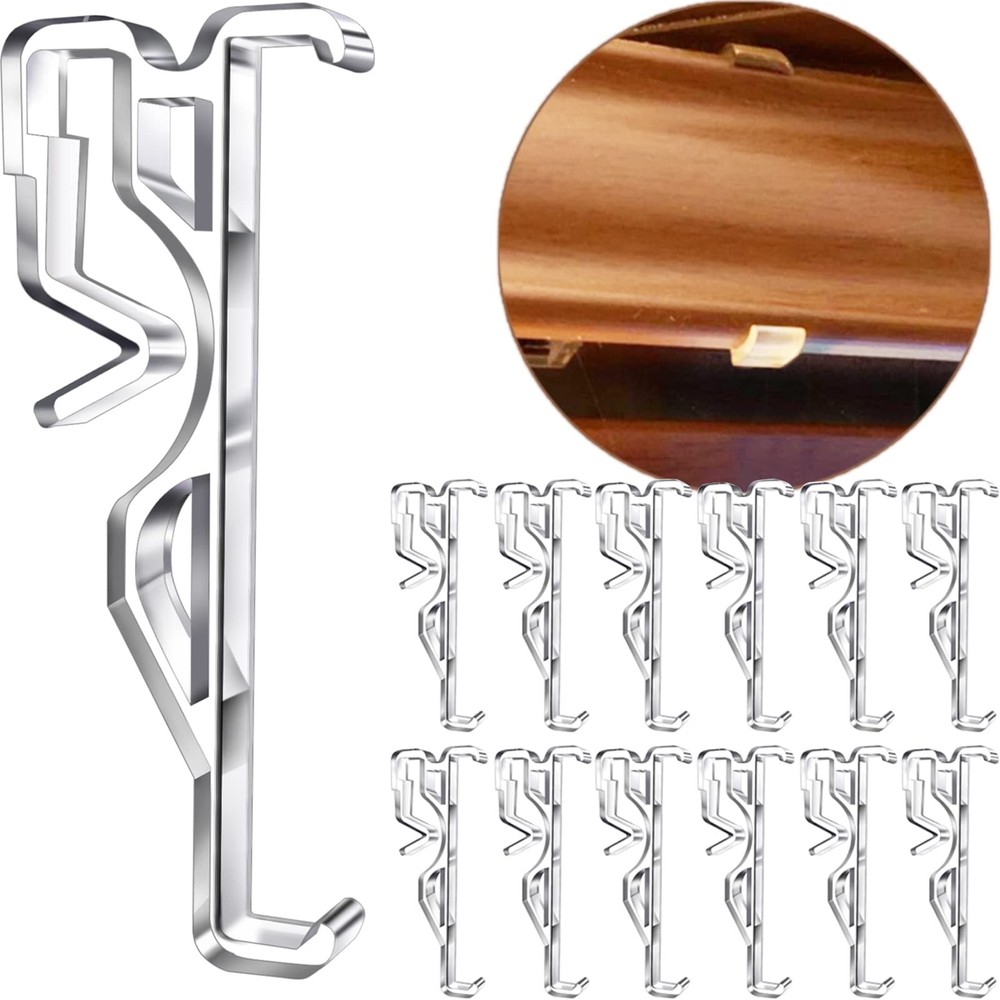 2.5 Inch Valance Clips, Clear Plastic Window Blind Clips for Inch,