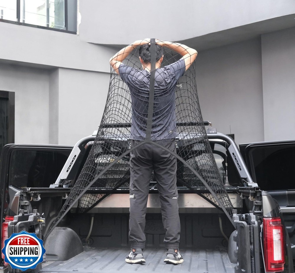 Highly Elastic Cargo Net, Simple Truck Bed Cargo Mesh Organizer,