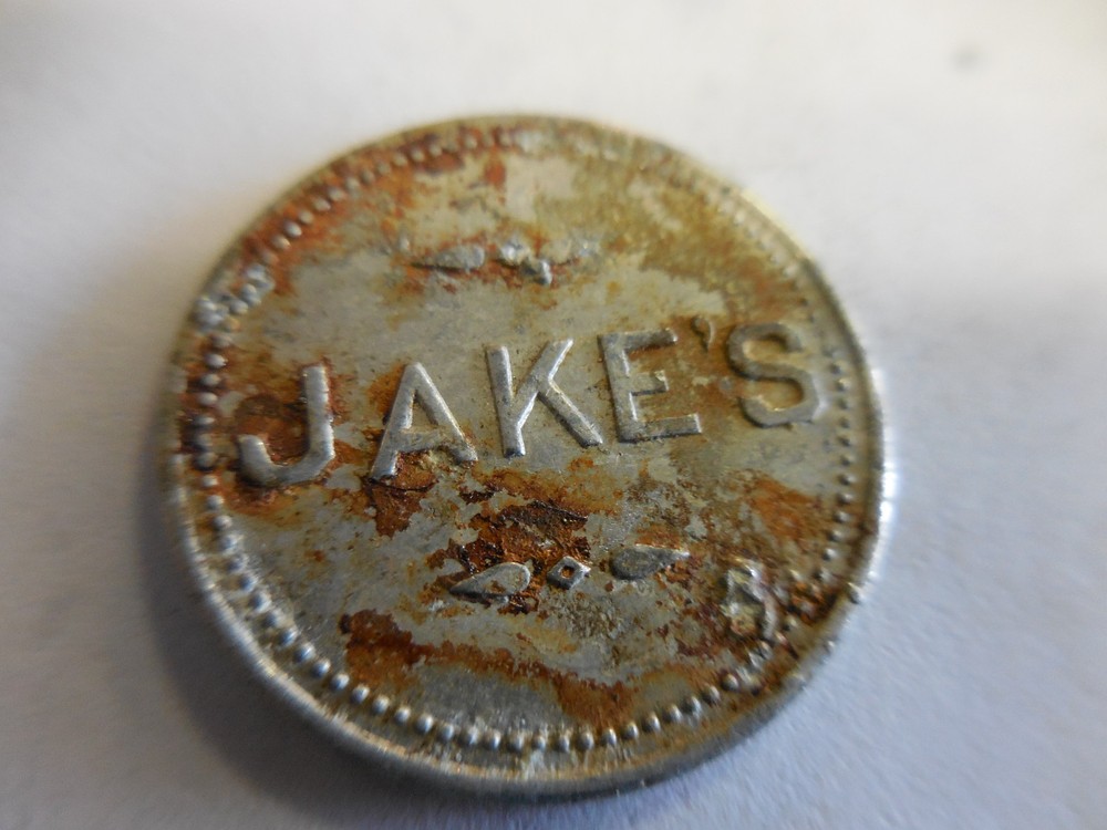 VINTAGE JAKE'S 25 CENT TRADE TOKEN