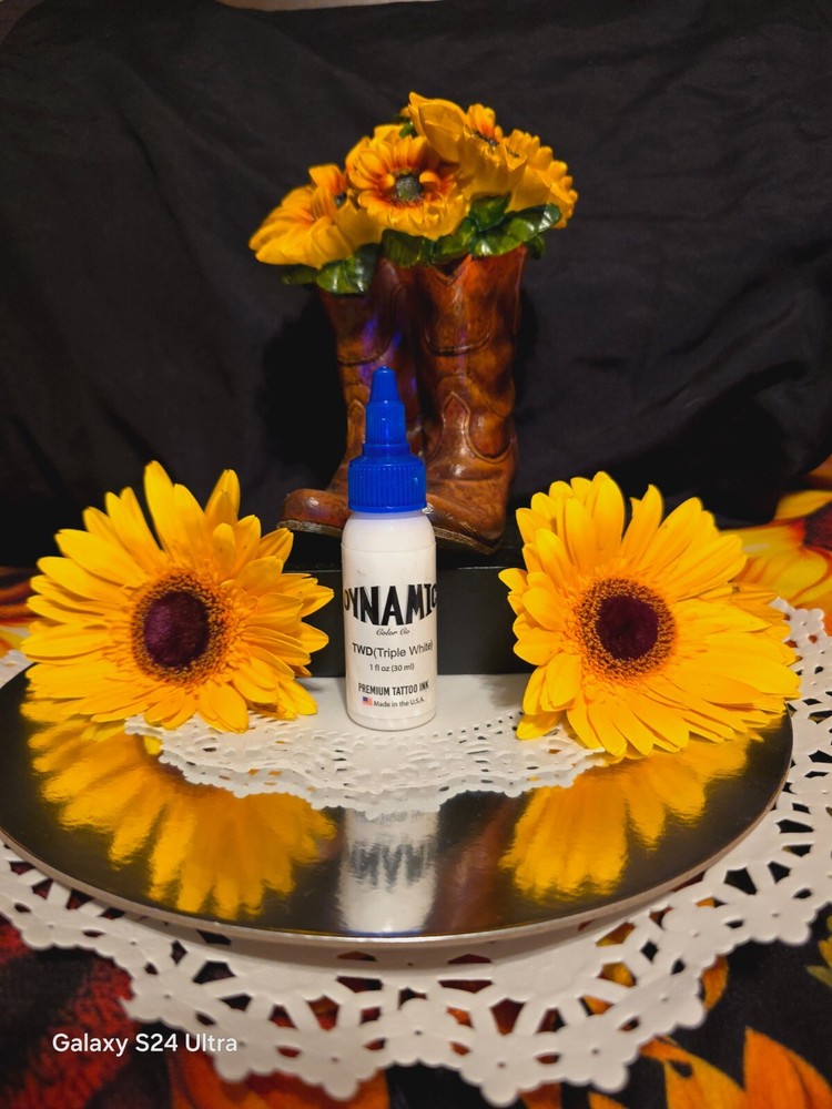 Dynamic TWD Triple White 1oz., WD1 White 1oz., 00 Ink Mixing Solution 8oz.