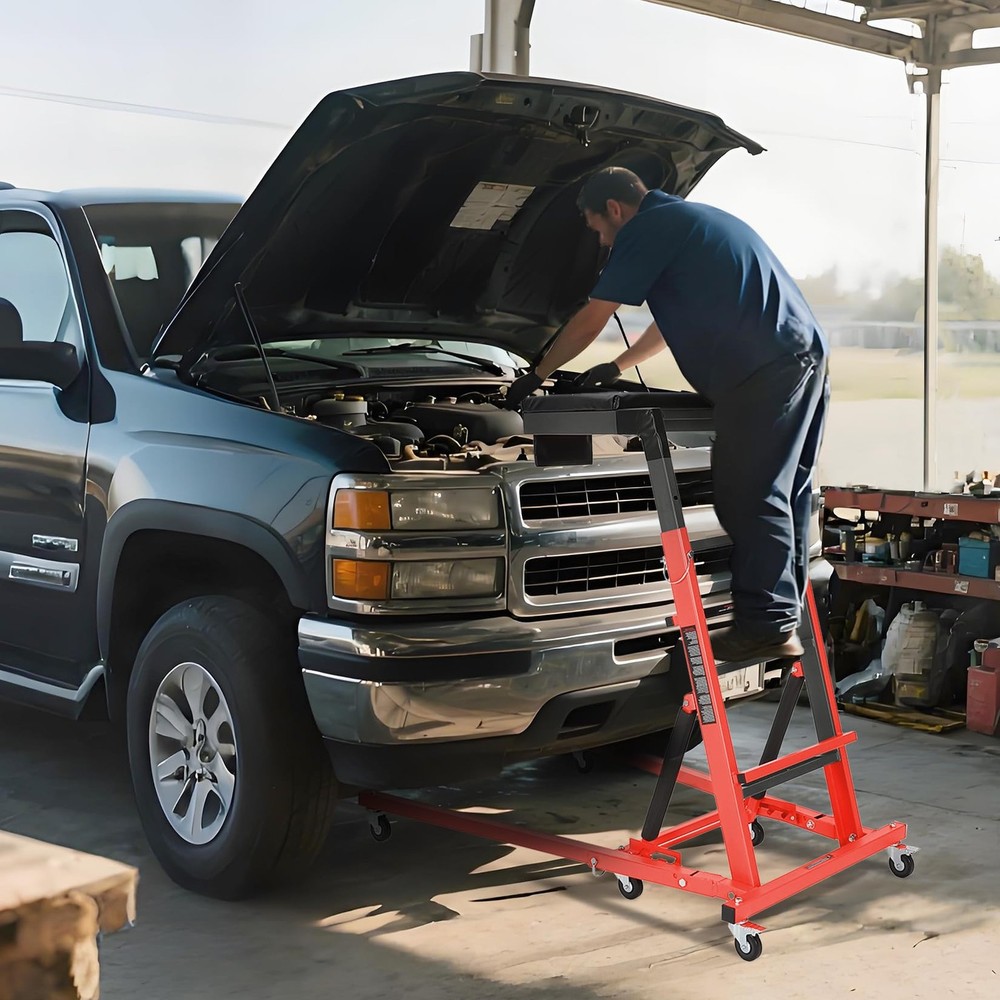 Automotive Topside Creeper, Adjustable Height Engine Creeper Workshop ,400 LBS