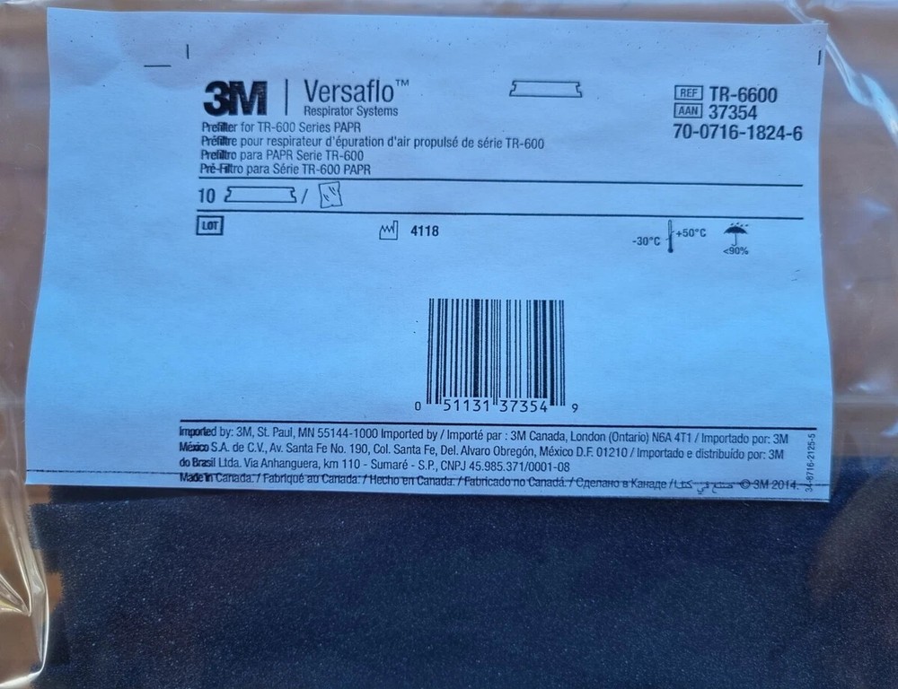3M™ Versaflo™ TR-6600 Pre-Filter (Pack of 10)