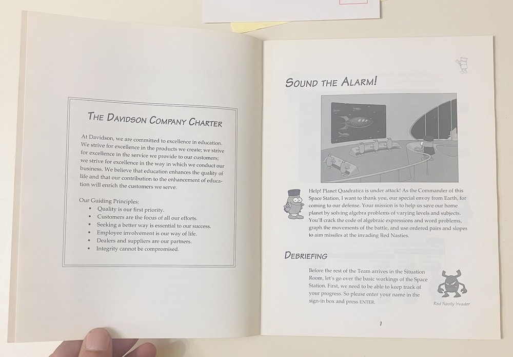 Alge-Blaster 3 (1994/1995) for Windows CD-ROM Complete Set w/ Manual, Davidson