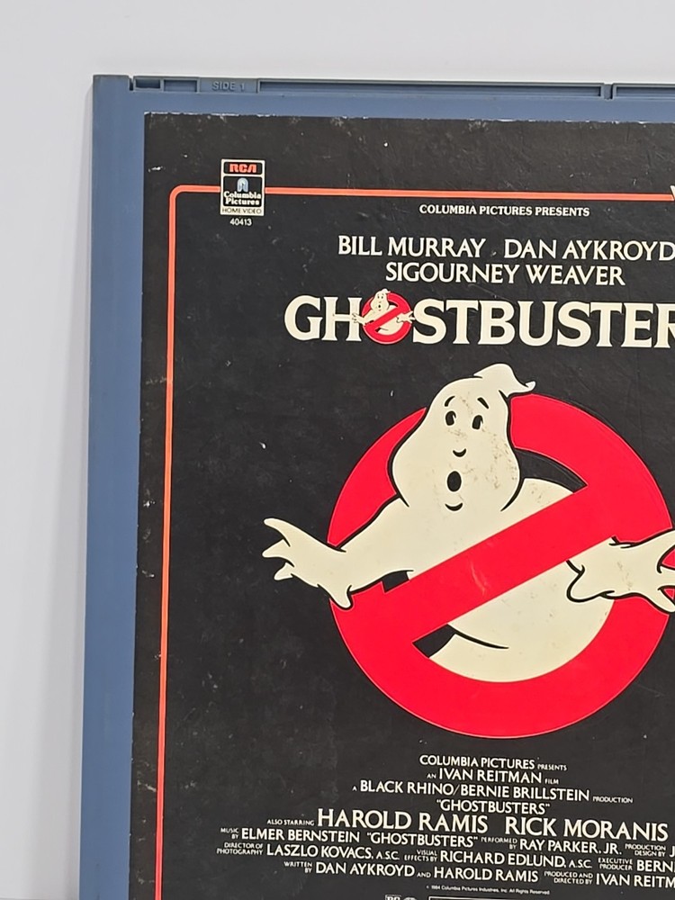 Ghostbusters 1984 CED RCA SelectaVision VideoDisc Murray Aykroyd Ramis Hudson