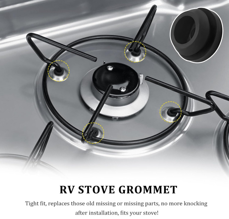 8 PCS RV Stove Top Grommets, RV Stove Top Range Grate Grommet Kits, Round RV ...
