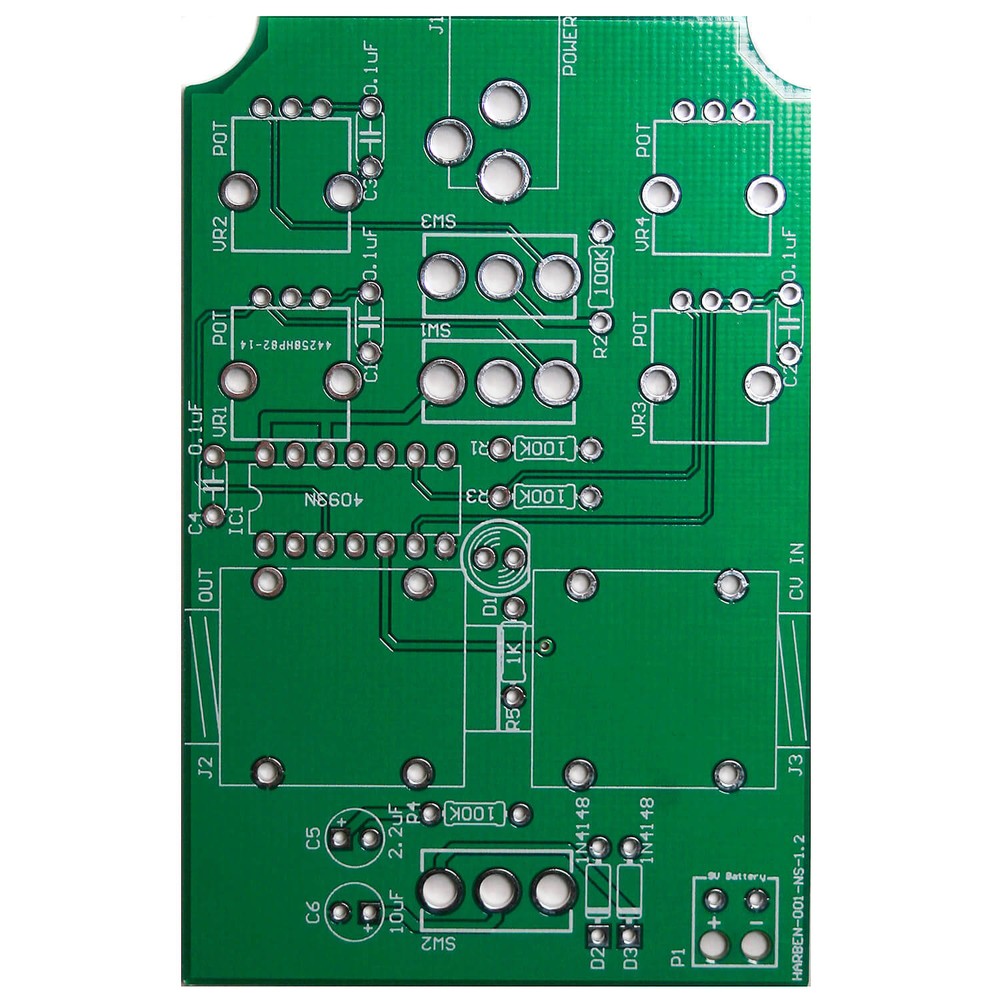 4093 Chaos NAND Handheld PCB - LoFi Drone Synthesizer
