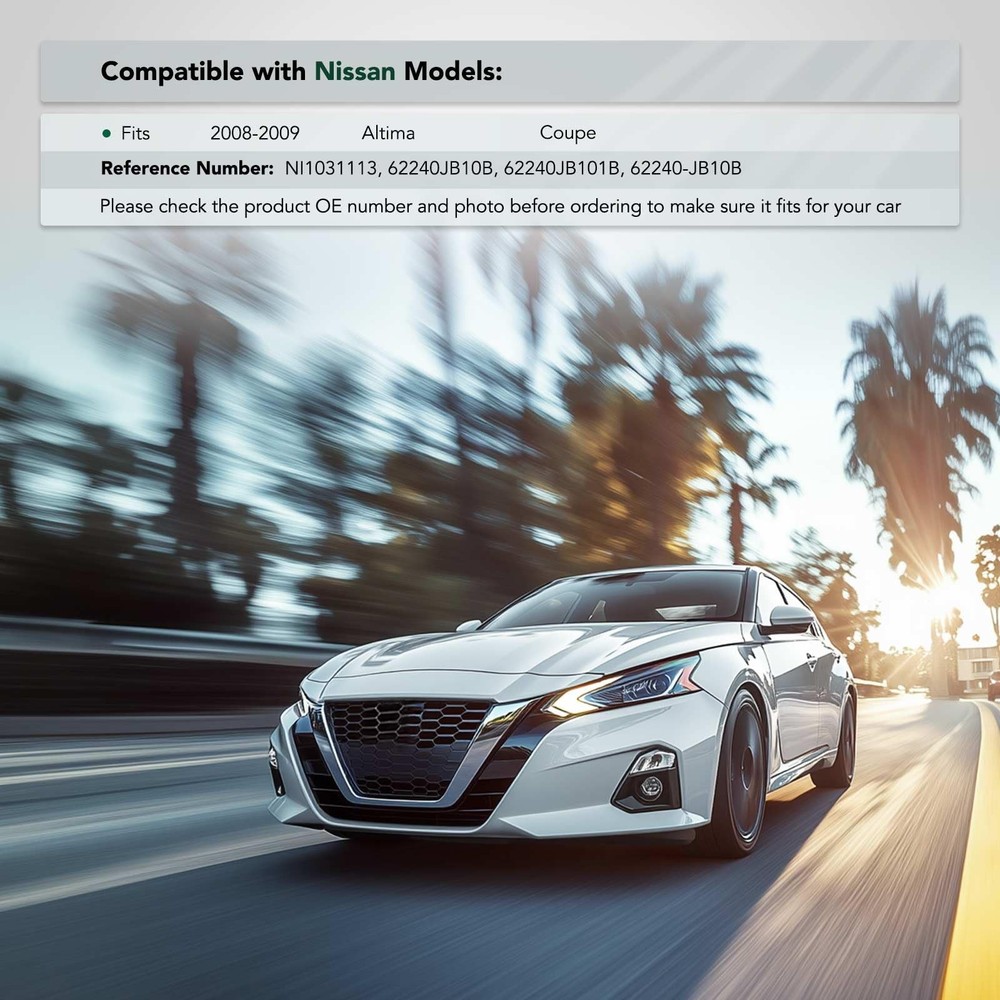 Front Upper Bumper Cover Retainer Altima 2008-2009 Coupe Bracket