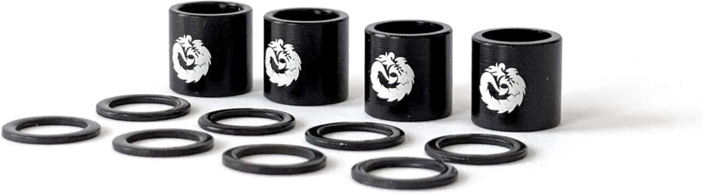 Ultimate Skateboard Hardware - 4 Spacers & Speed Rings for Enhanced Performance