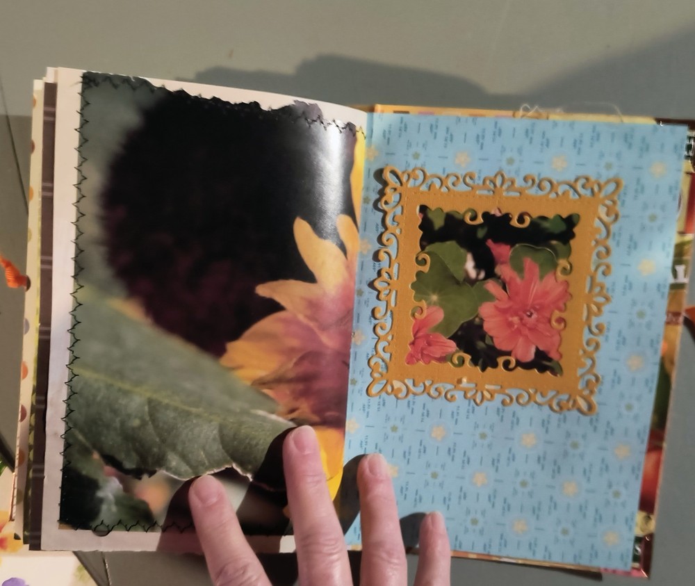 junk journal handmade garden theme
