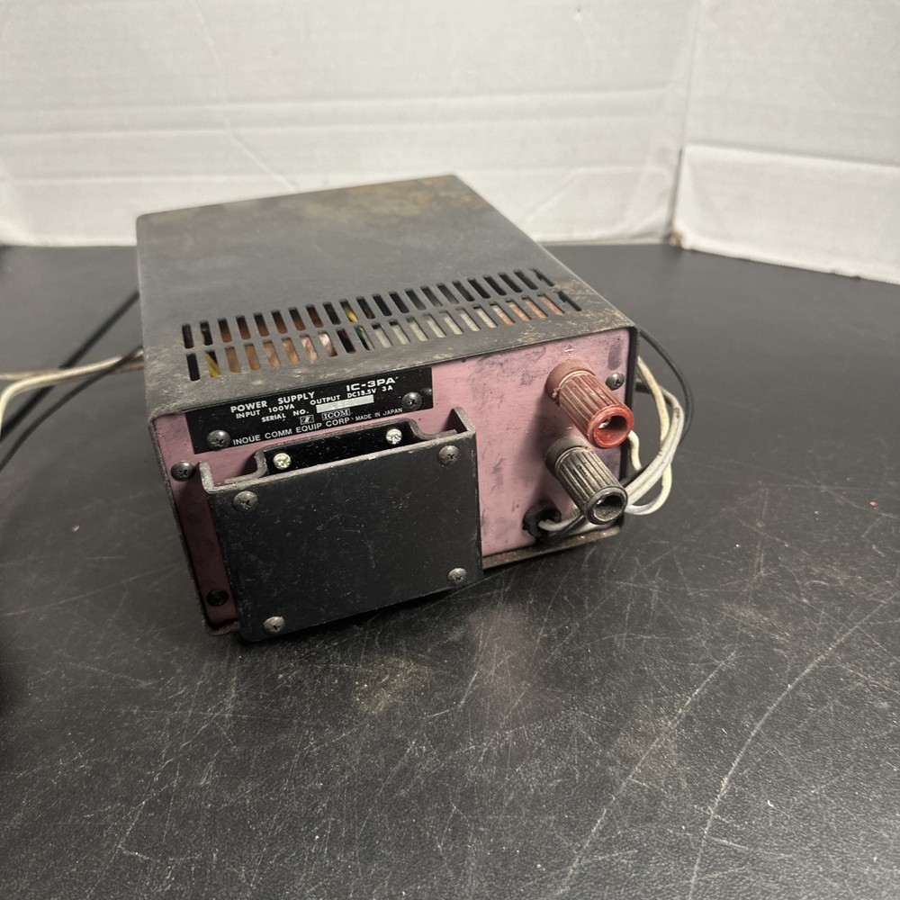 ICOM POWER SUPPLY IC-3PA Working Condition