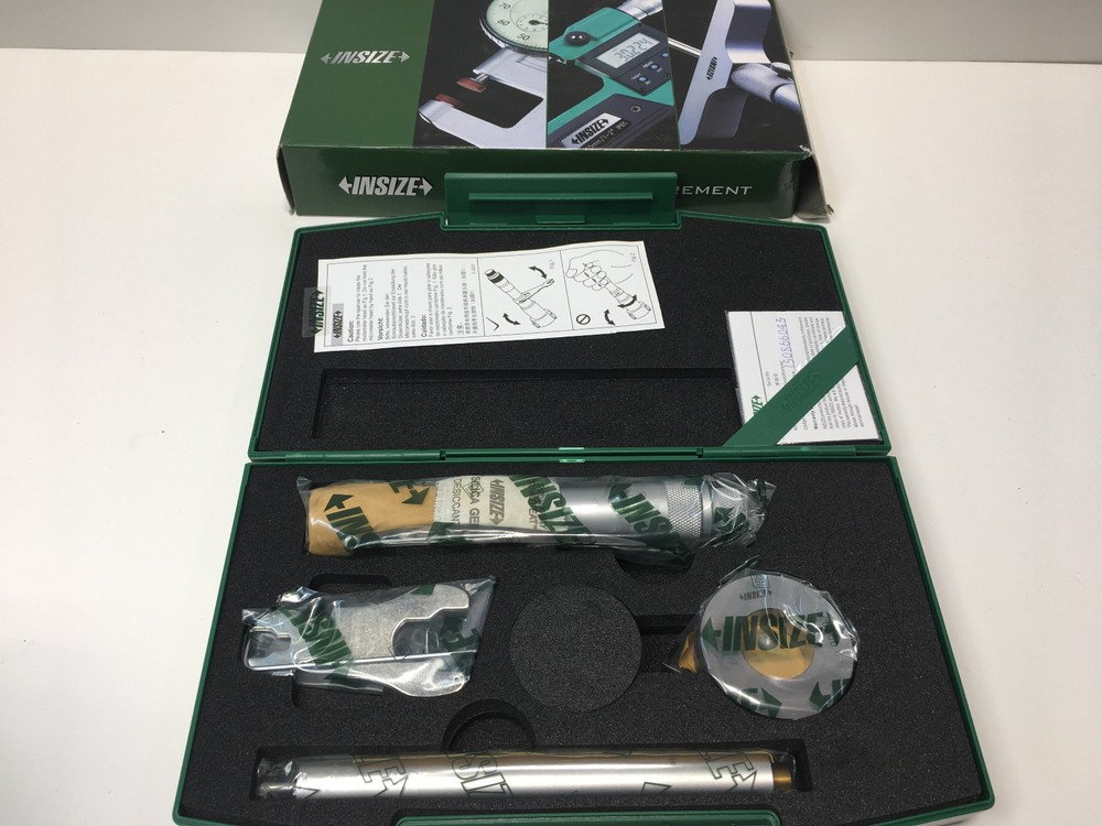 INSIZE 3227-E112 Three Points Internal Micrometer, 0.0002" Graduation, 1" - 1.2"