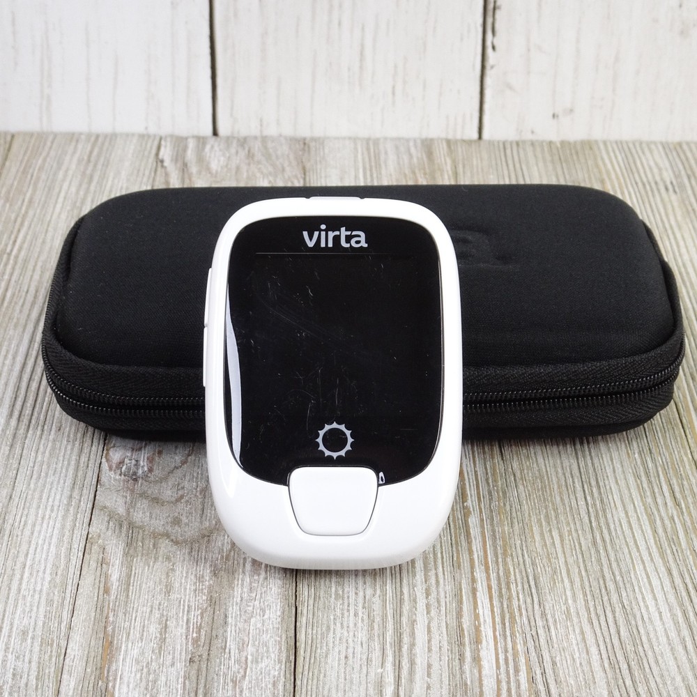 Virta Glucose & Ketone Meter w/ Case Digital Display Portable Bluetooth + 2 AAA