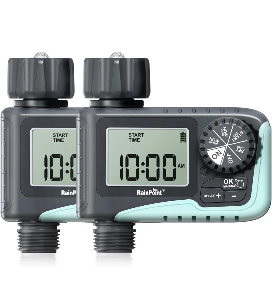 RAINPOINT Sprinkler Timer, Programmable Water Timer for Garden Hose,