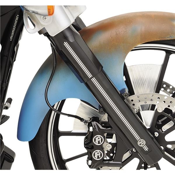Performance Machine - 0208-2045-BM - Tech Fork Slider Covers, Contrast Cut